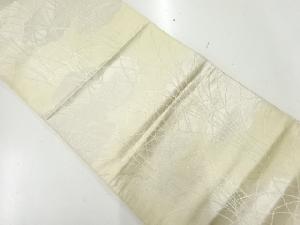 アンティーク　雲取りに芝草模様織出し袋帯（材料）